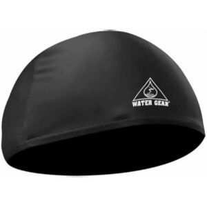 Water Gear Black Lycra Swim Cap